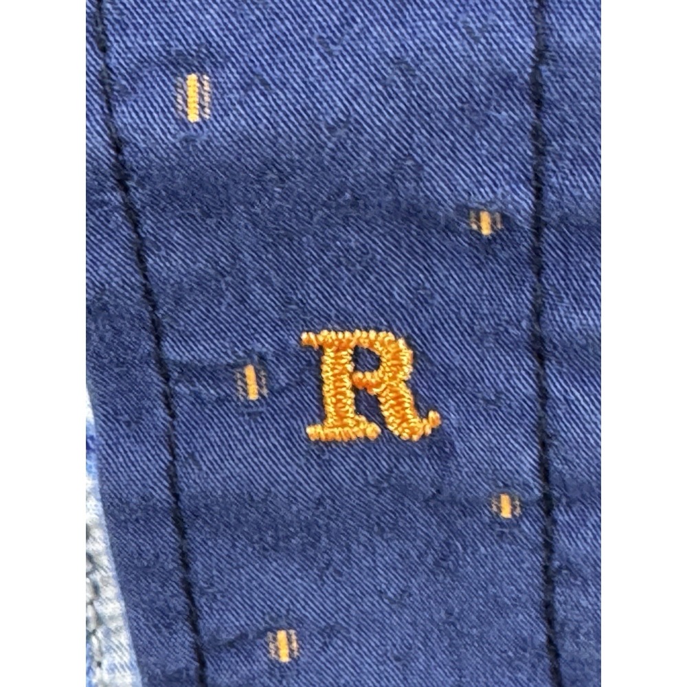 Resistol Men's Blue Button Up Shirt Orange Dot Print Western Casual Size Large - Picture 12 of 13